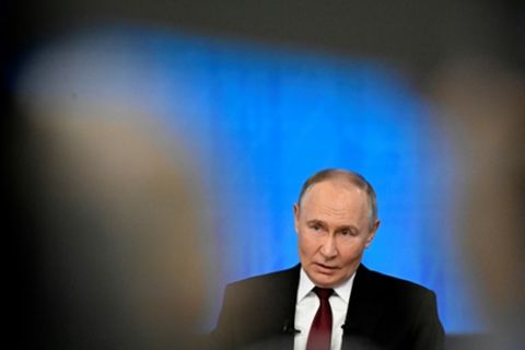 Putin bei seiner Jahrespressekonferenz