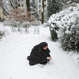 Schneeballschlacht im Kloster