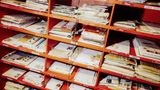 Sammlung von Briefen an den Weihnachtsmann im Post Office