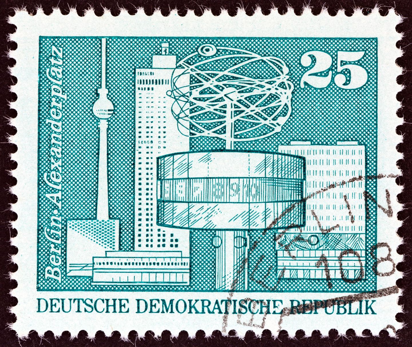 DDR-Briefmarke Alexanderplatz