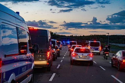 Stau auf der Autobahn