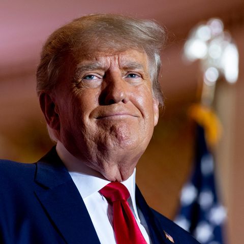 The center of attention: Donald Trump at a dinner party at Mar-a-Lago