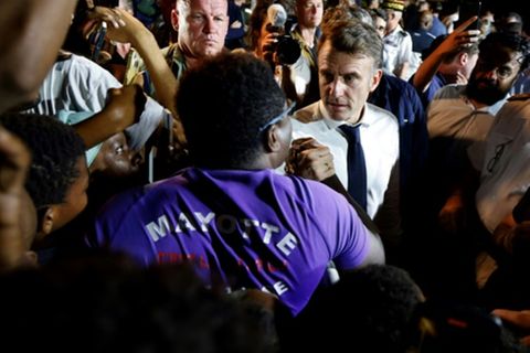 Macron auf Mayotte