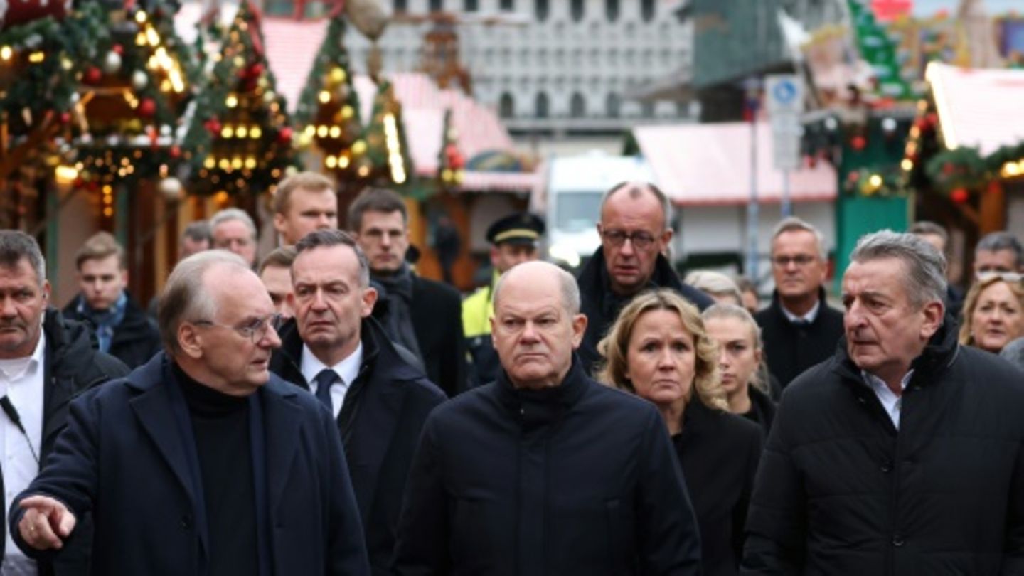 Haseloff und Scholz in Magdeburg