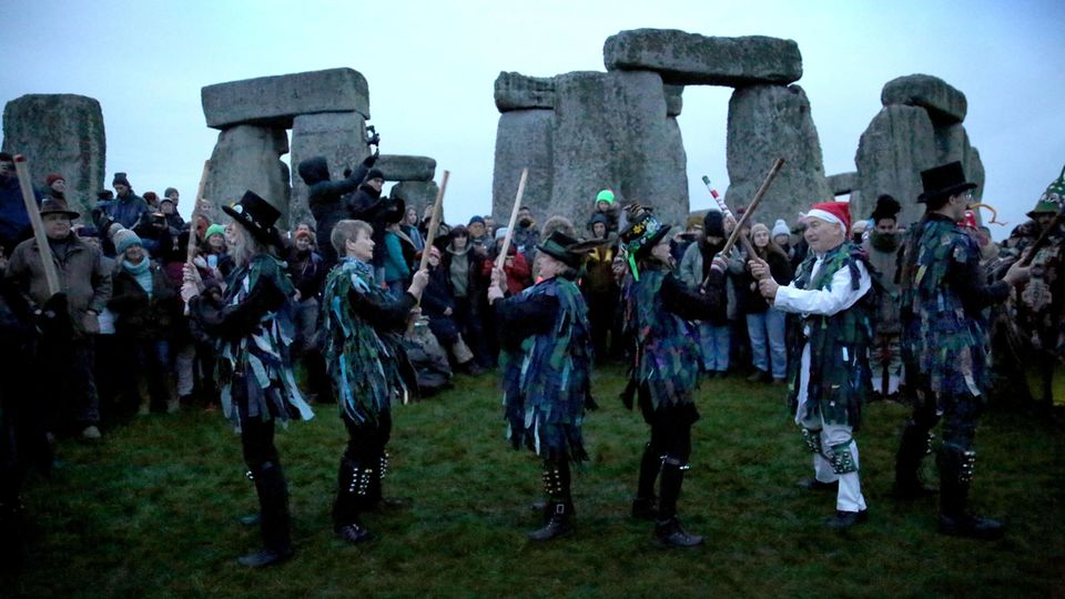 Wintersonnenwende in Stonehenge Wintersonnenwende in Stonehenge