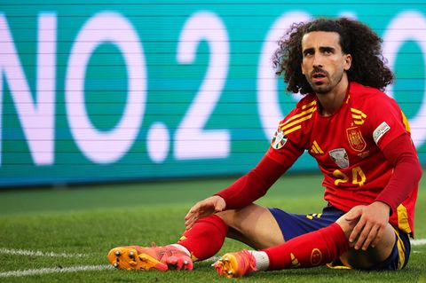 Spaniens Marc Cucurella im EM-Viertelfinale gegen Deutschland