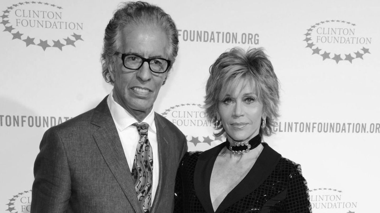 Richard Perry mit seiner Partnerin Jane Fonda im Jahr 2011 in Los Angeles.