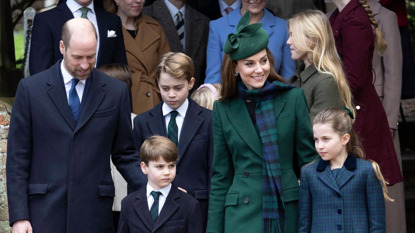 Prinz William und seine Familie an Weihnachten