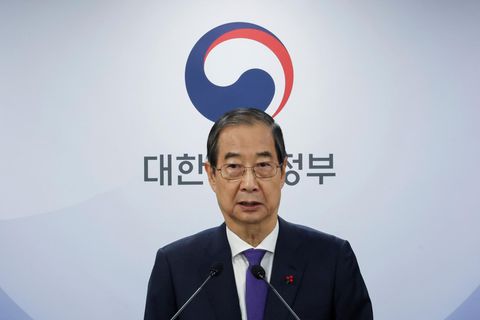 Südkoreas amtierender Präsident Han Duck Soo