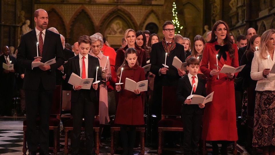 William und Kate beim Weihnachtsgottesdienst