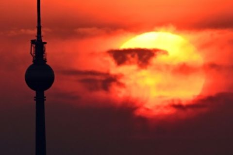 Sonnenaufgang in Berlin