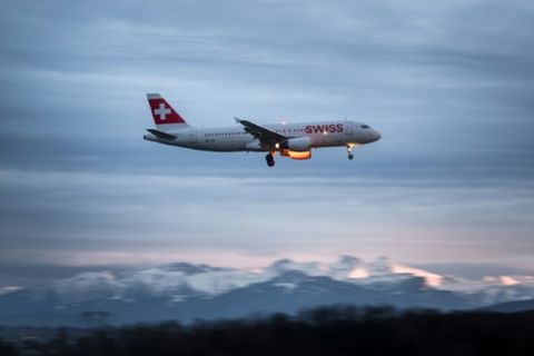 Airbus-Maschine von Swiss Air