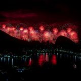 Silvesterfeuerwerk über Rio