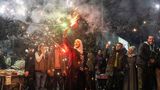 Damaskus, Syrien. Nach dem Sturz des Assad-Regimes feierten die Syrer in Damaskus befreit Silvester