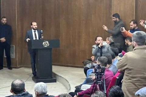 Informationsminister al-Omar am Dienstag in Damaskus