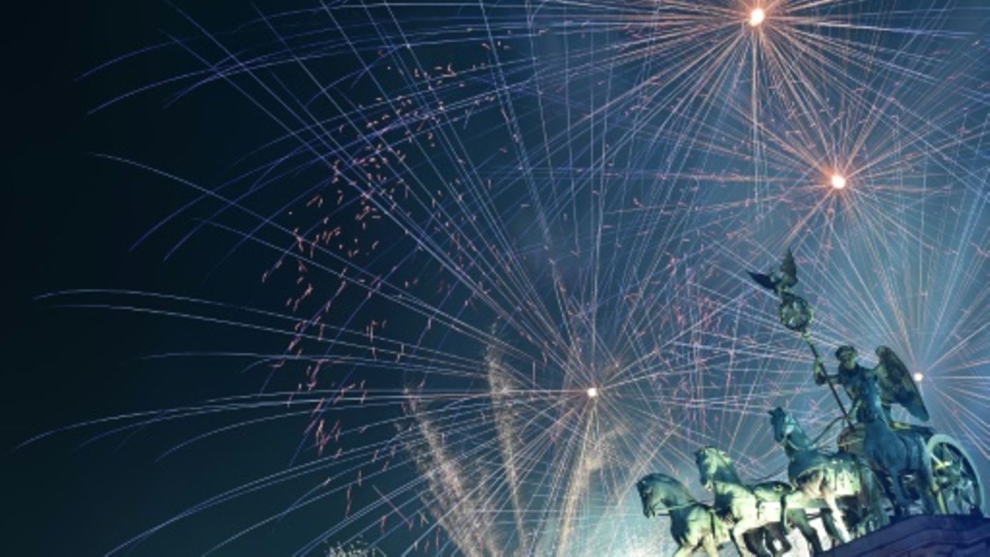 Feuerwerk am Brandenburger Tor