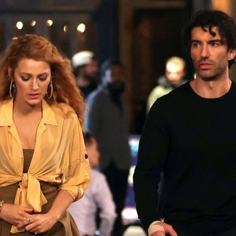 Blake Lively und Justin Baldoni am Set von "Nur noch ein einziges Mal".