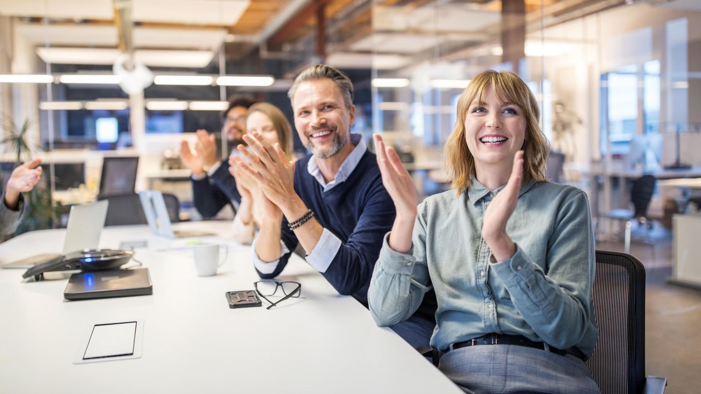 Meeting bei einem Arbeitgeber