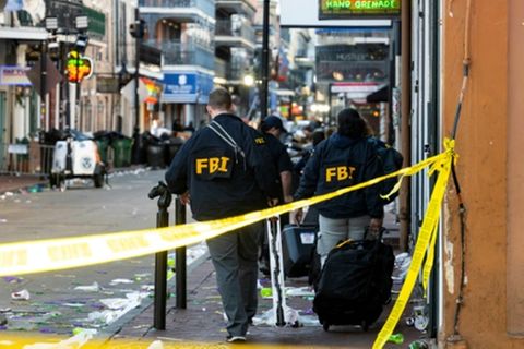 FBI-Ermittler am Tatort in New Orleans