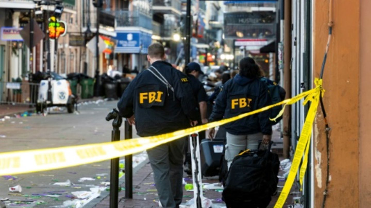 FBI-Ermittler am Tatort in New Orleans