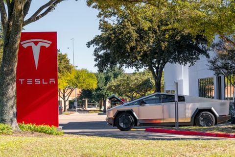 Aufnahme von Teslas Cybertruck
