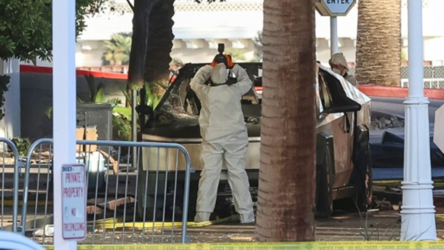 Ermittler am Explosionsort in Las Vegas