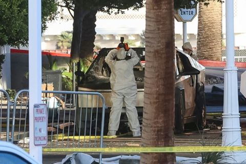 Ermittler am Explosionsort in Las Vegas
