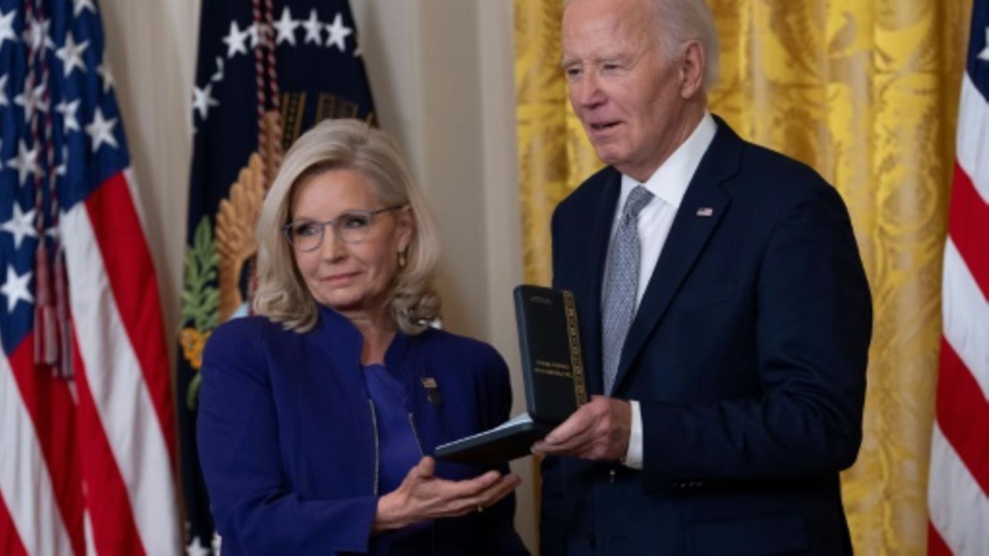 Cheney und Biden bei der Verleihungszeremonie im Weißen Haus