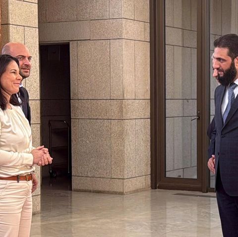 Foreign Minister Annalena Baerbock meets with the new Syrian ruler Ahmed al-Sharaa