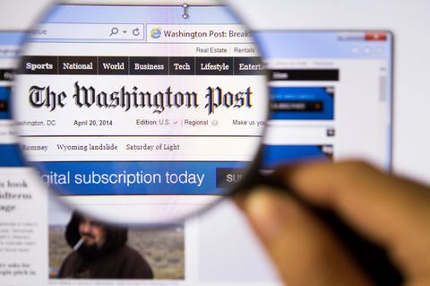 Internetauftritt der "Washington Post"