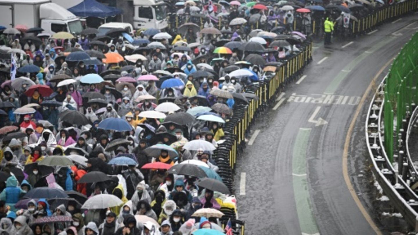 Demontration in Seoul