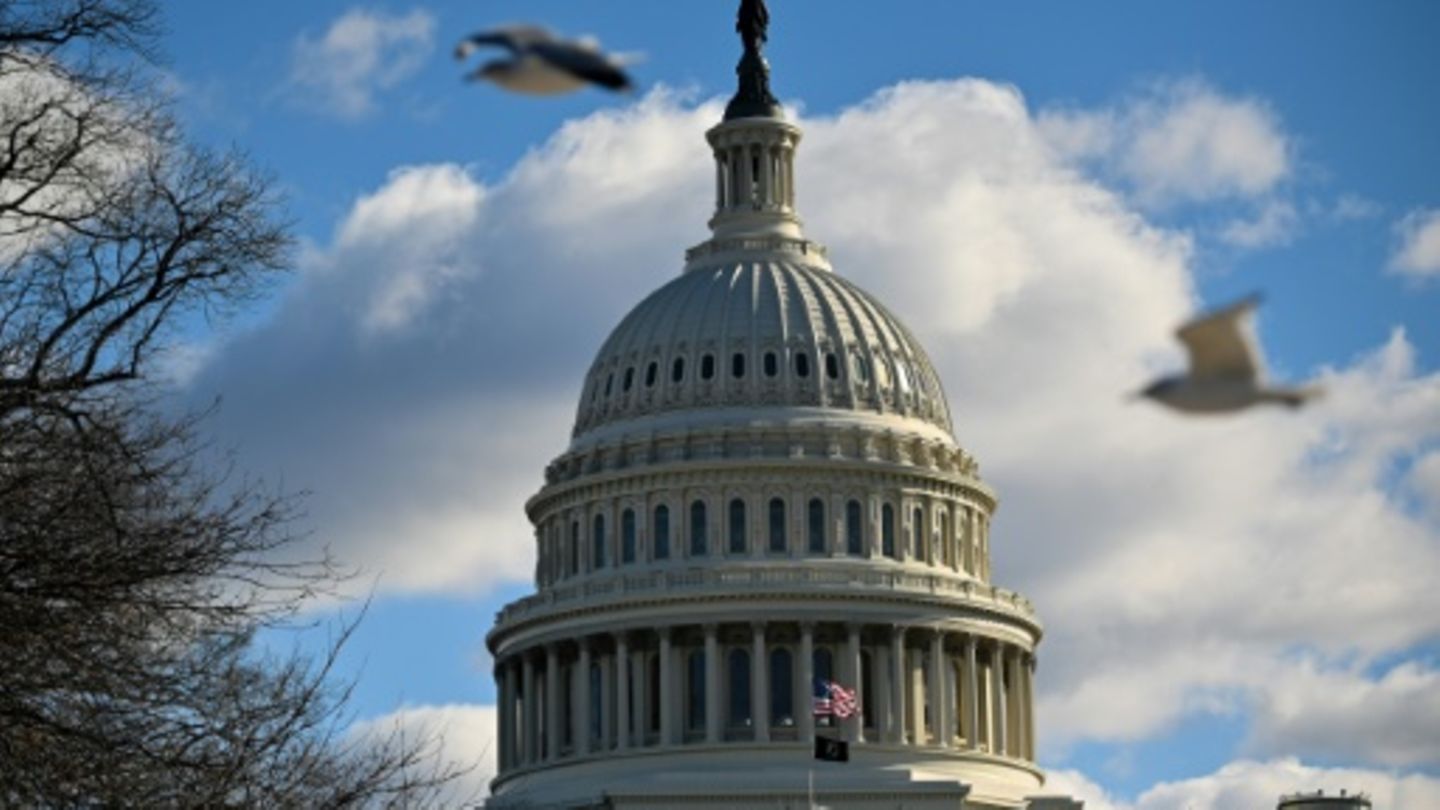 Das US-Kapitol, der Sitz des Kongresses, in Washington