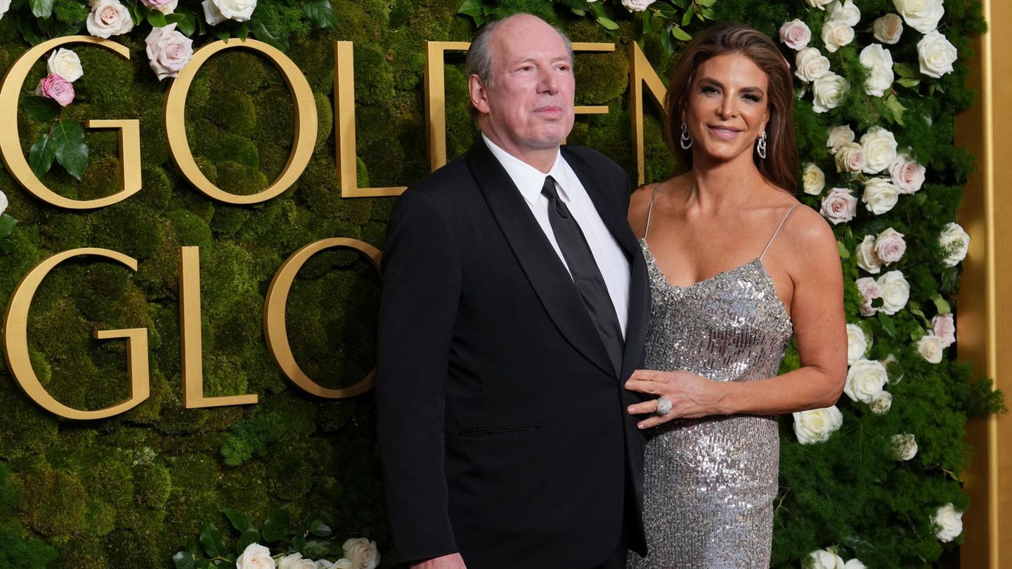 Hans Zimmer und Dina De Luca auf dem roten Teppich