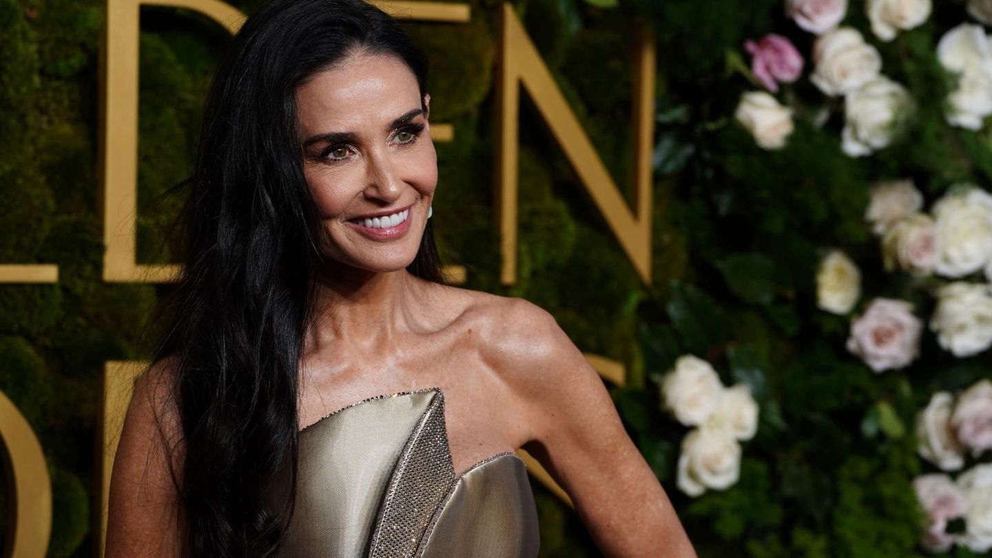Demi Moore bei der Verleihung der 82. Golden Globes