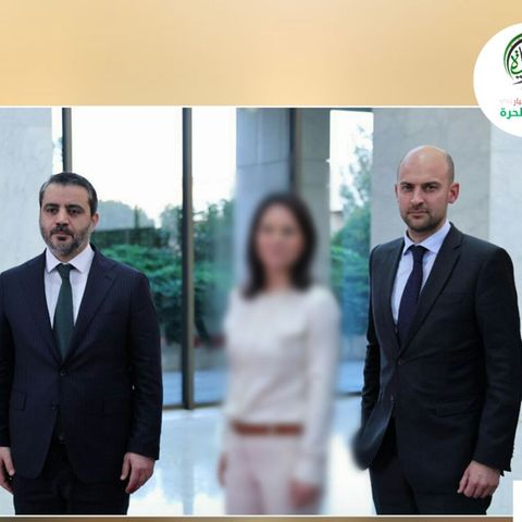 Annalena Baerbock with Asaad Al Shaybani and Jean-Noël Barrot