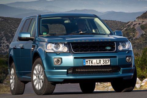 Allrad-Auto: ein Land Rover