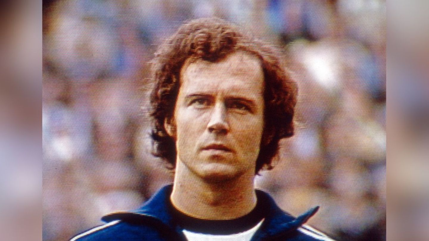 Franz Beckenbauer auf einem historischen Foto