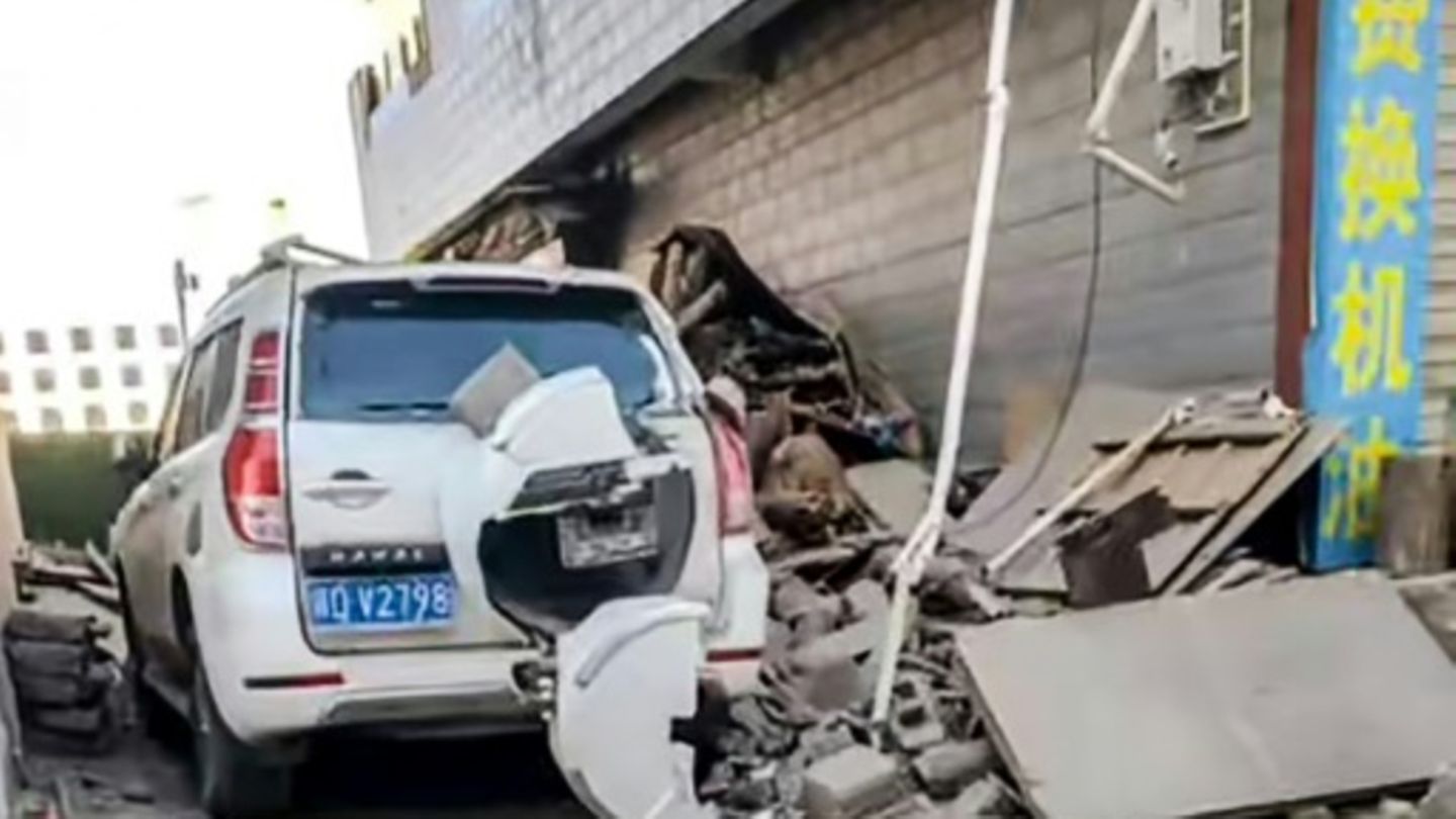 Screenshot aus Video zweit Zerstörung im chinesischen Lhatse