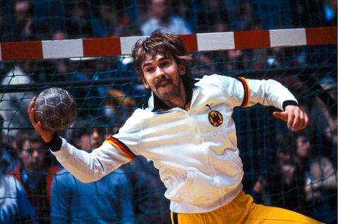 Andreas Thiel im Tor bei einem Handballspiel