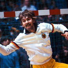Andreas Thiel im Tor bei einem Handballspiel