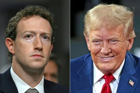 Meta-Chef Mark Zuckerberg und der künftige US-Präsident Donald Trump