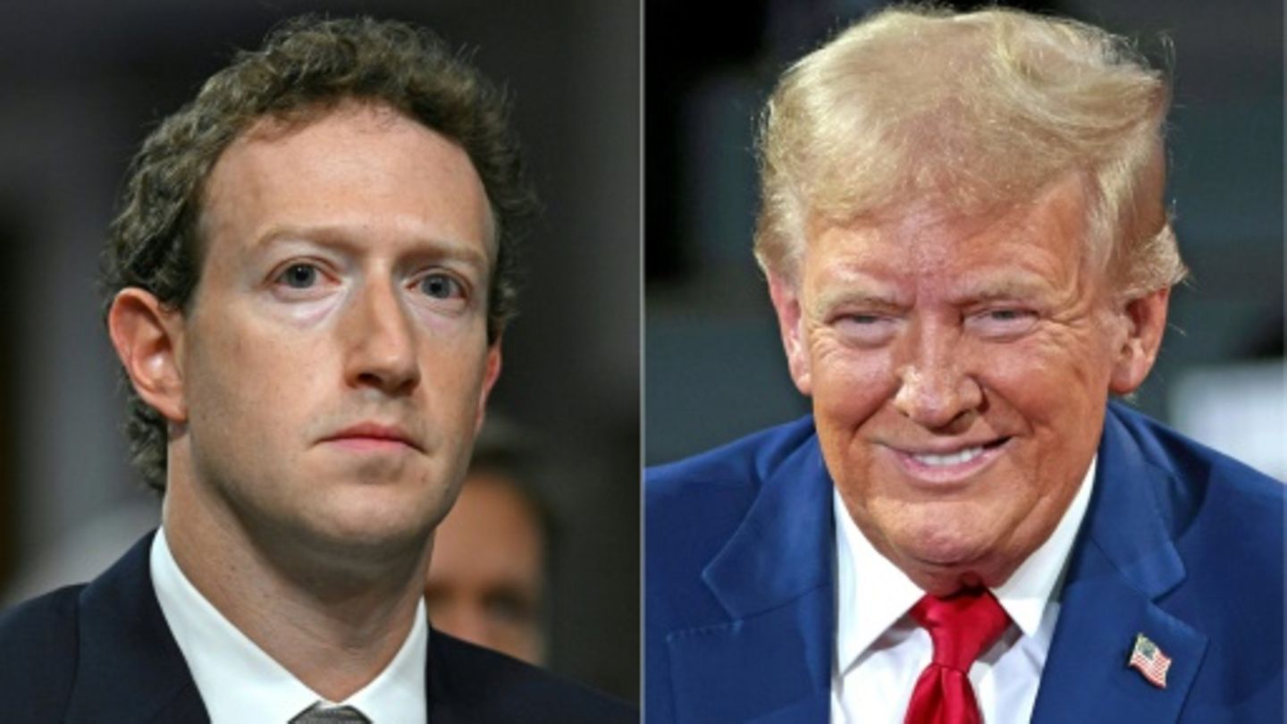 Meta-Chef Mark Zuckerberg und der künftige US-Präsident Donald Trump