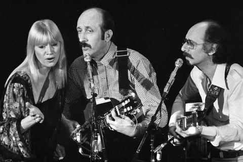 Peter, Paul und Mary 1980. Rechts: Peter Yarrow