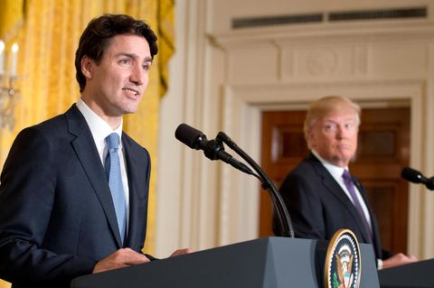 Kanadas scheidender Premierminister Justin Trudeau hält nichts von Donald Trumps Fusionsideen
