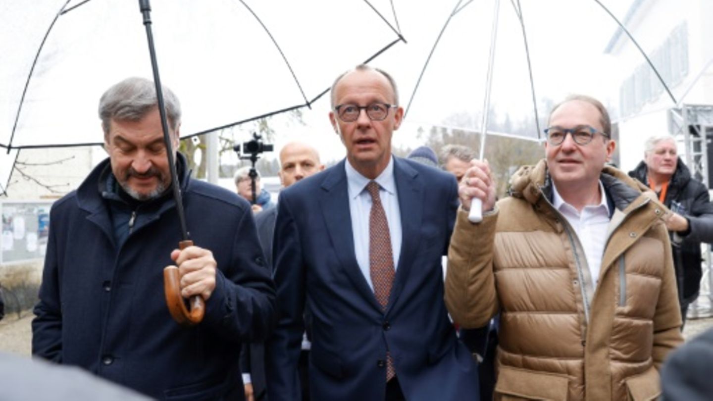 Söder, Merz und Dobrindt im Kloster Seeon