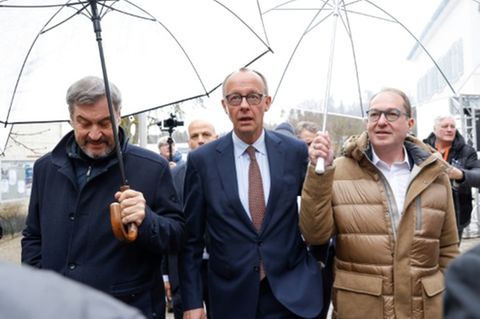 Söder, Merz und Dobrindt im Kloster Seeon