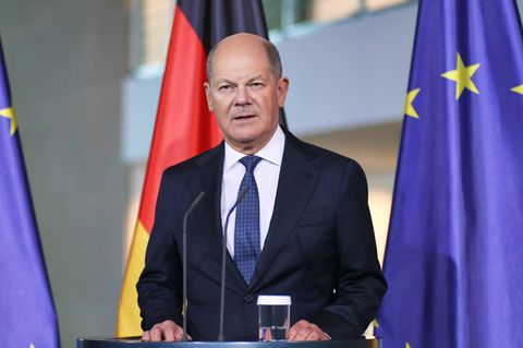 Bundeskanzler Olaf Scholz SPD schickt Kritik in Richtung USA