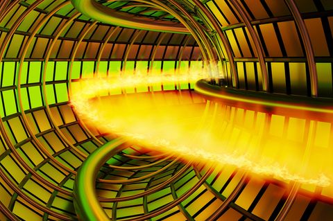 Illustration eines Tokamak-Kernfusionsreaktors