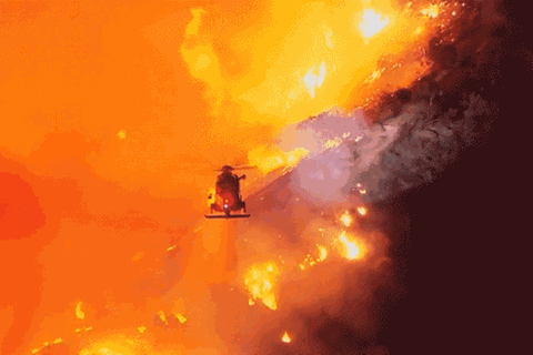 Luftaufnahmen zeigen riesiges Flammenmeer in Los Angeles