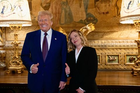 Donald Trump und Giorgia Meloni